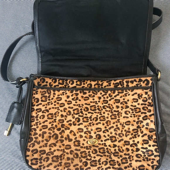 Fossil leopard pony hair crossbody purse - Picture 2 of 5